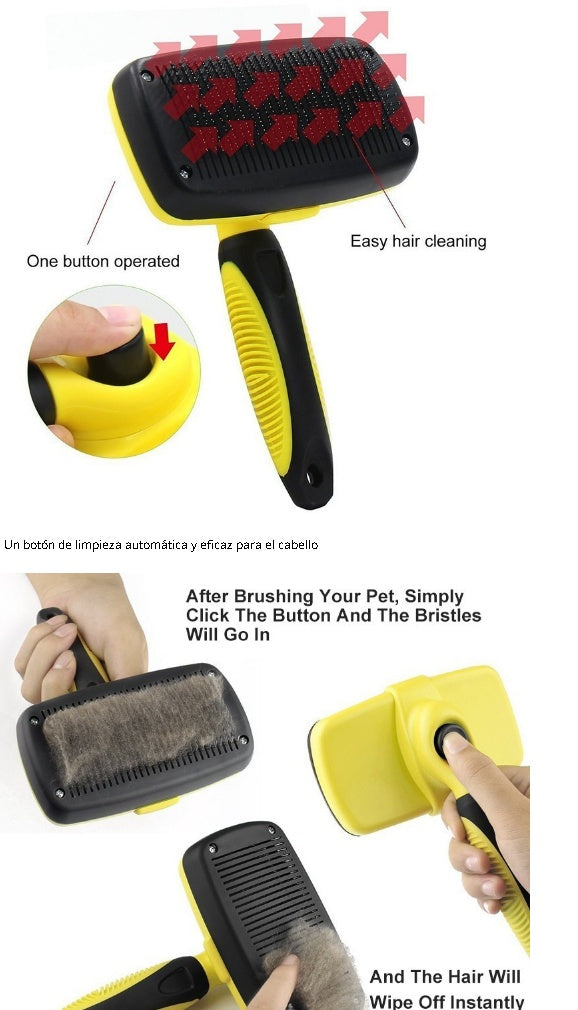 cepillo impermeable cómodo pequeño perro grande peine de aseo de mascotas herramientas gato encaja varios cabello