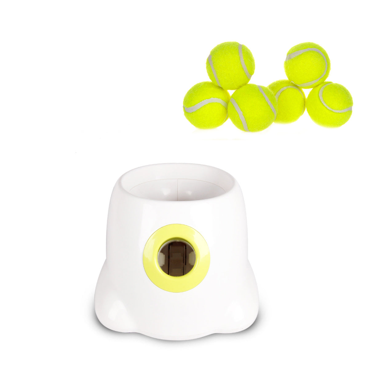 Lanzador automático de pelotas interactivo para perros y mascotas