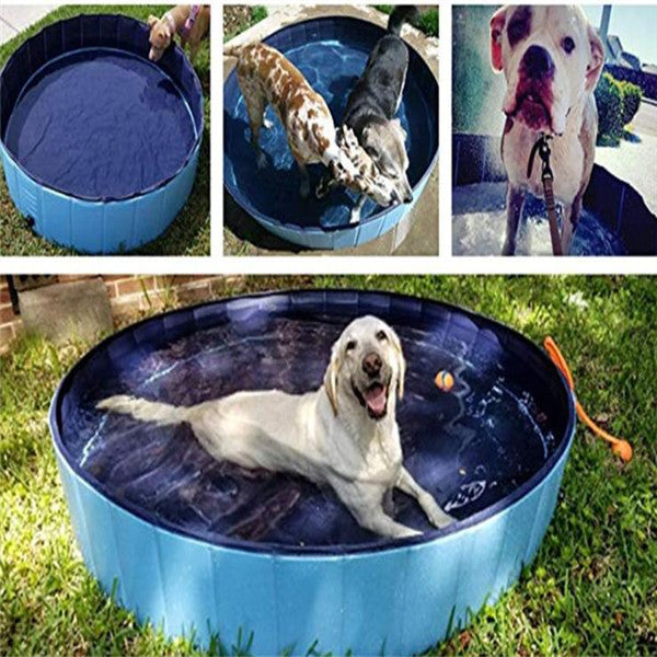 Piscina para mascotas, piscina para perros, plegable, grande, suministros de baño para perros