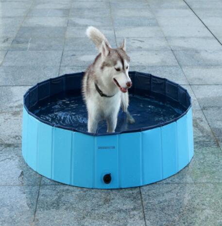 Piscina para mascotas, piscina para perros, plegable, grande, suministros de baño para perros
