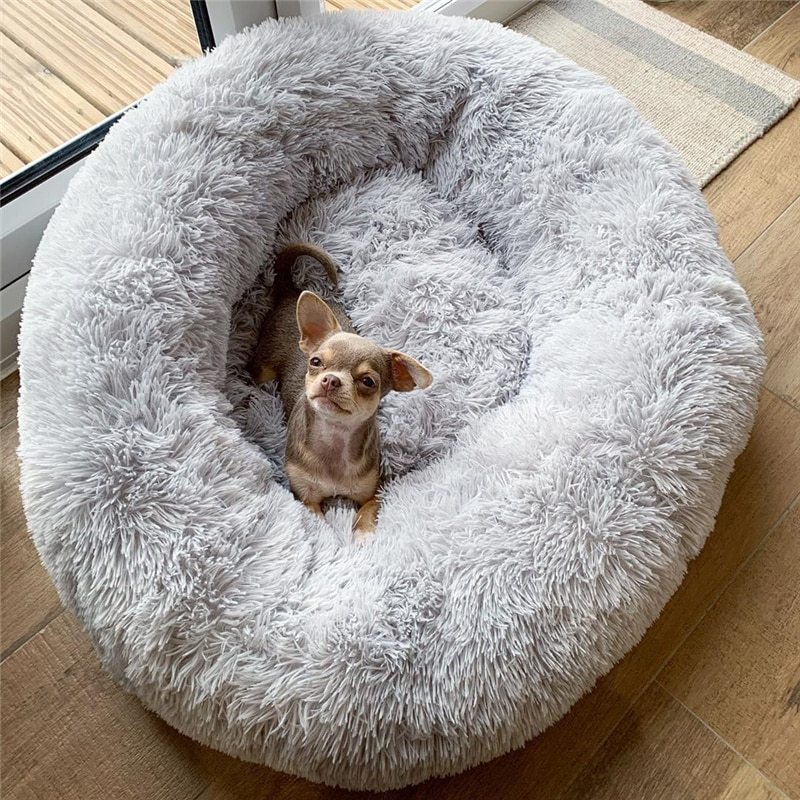 Cama para perros súper suave, lavable, larga, de felpa, caseta para mascotas, para dormir profundamente, tapetes de terciopelo, sofá para perro, cesta, cama para mascota y gato