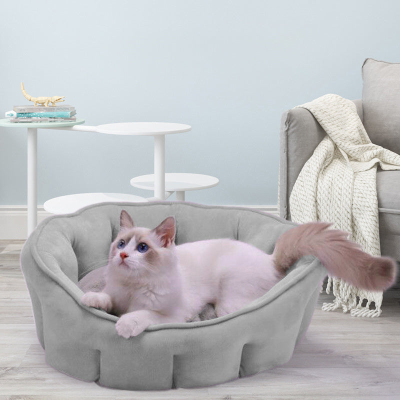 Caseta para gatos, hamaca para gatos, caseta para gatos de invierno cálida, caseta para gatos de felpa gruesa para mascotas