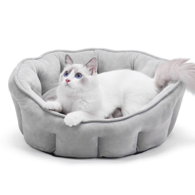 Caseta para gatos, hamaca para gatos, caseta para gatos de invierno cálida, caseta para gatos de felpa gruesa para mascotas